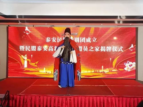 泰安民盟戲劇團成立暨民盟泰安高新區支部盟員之家揭牌儀式組織文化藝術交流活動